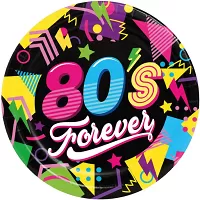 Papírové talíře Disco 80s 23cm - 6 ks