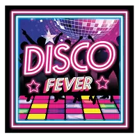 Papírové ubrousky Disco horečka malé - 20 ks