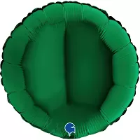 Foliový balonek kruh tmavě zelený 46 cm