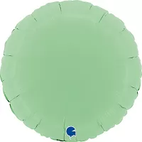 Foliový balonek kruh pastelově zelený 46 cm