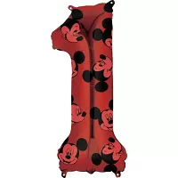 Foliová číslice 1 - Mickey Mouse 66cm