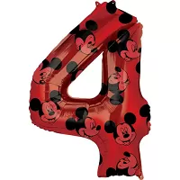 Foliová číslice 4 - Mickey Mouse 66cm