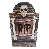 Halloweenská dekorace - Náhrobek RIP 56 cm