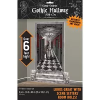 Halloweenská dekorace na zeď - Gothic chodba