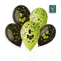 Latexový balónek s potiskem Minecraft TNT B-DAY