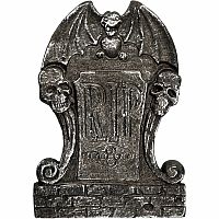Halloweenská dekorace Náhrobek - Chrlič R.I.P 36 cm