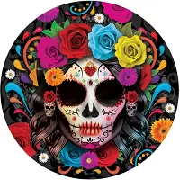Papírové talíře Day of the Dead 23 cm
