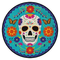 Papírové party talíře Halloween - Day of the dead - barevné 23 cm