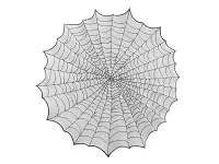 Halloweenský ubrus Pavučina kulatý