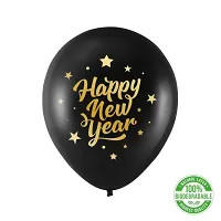 Latexový balonek se zlatým nápisem Happy New Year 30 cm