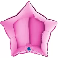 Foliový balonek hvězda růžová 46 cm