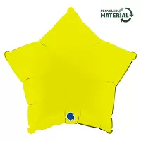 Foliový balonek hvězda matně limetková 46 cm
