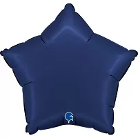 Foliový balonek hvězda matně námořnická modrá 46 cm