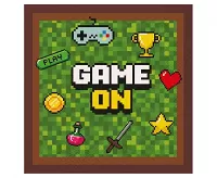 Papírové ubrousky Minecraft Game On