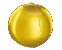 Foliový balonek koule Orbz zlatá 40 cm