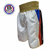 Boxerské trenky BAIL, 10 cm pas, česká vlajka, Satén