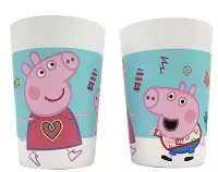 Plastové kelímky Prasátko Pepina 230ml - 2ks