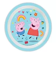 Plastový talíř Prasátko Pepina znovupoužitelný 21 cm