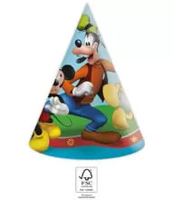 Papírové čepičky Mickey Mouse - Rock the House 6 ks