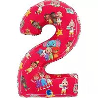 Fóliový balonek číslice Cocomelon 2 - 66 cm