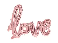 Foliový nápis love v rose gold barvě 73 x 59 cm