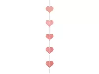 Girlanda srdíčka rosegold 350 cm
