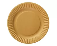 Papírové talíře zlaté 18 cm - 6 ks