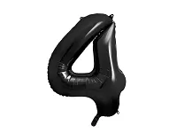 Foliová číslice - černá 4 - 86 cm