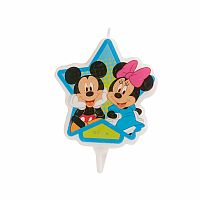 Dortová svíčka 2D - Mickey a Minnie Mouse