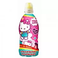 Hello Kitty malinovo-jahodové pitíčko s 3D samolepkou