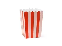 Krabice na popcorn červeno-růžové 6ks