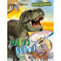 Maluj vodou - omalovánky Dinosauři