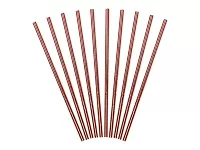 Papírová brčka rose gold - 250 ks