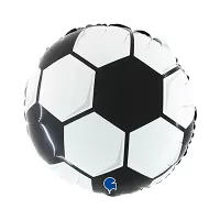 Fóliový balónek Fotbalový míč kruh 46 cm