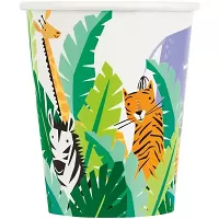 Papírové kelímky Safari zvířátka 270 ml - 8 ks