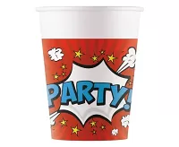 Papírové kelímky - Boom párty 200ml 8ks