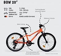 Juniorské ultralehké kolo BOW 20"