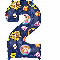 Fóliová číslice 2 Tlapková Patrola 66cm