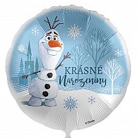 Fóliový balónek Krásné narozeniny Olaf - Ledové království CZ - 43 cm