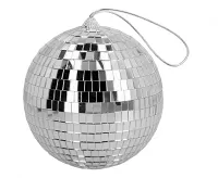 Disco koule stříbrná 15 cm
