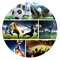 Papírové talíře Fotbalisti 23 cm - 8 ks