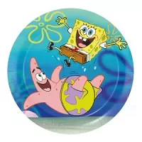 Papírové talíře Sponge Bob 18cm - 8ks