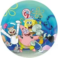 Papírové talíře Sponge Bob 23cm - 8ks
