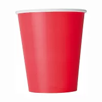 Papírové party kelímky červené 8 ks