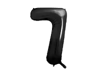 Foliová číslice - černá 7 - 86 cm