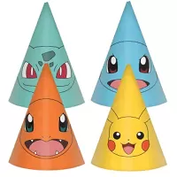 Party čepičky Pokemon - Pikachu