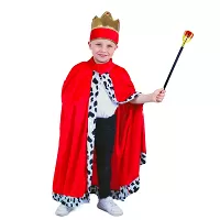 Dětský kostým královský plášť a koruna