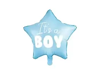 Foliový balonek hvězda Iťs a boy modrý 48 cm