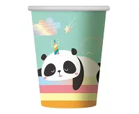 Papírové party kelímky Panda 6ks