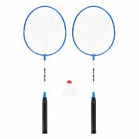 Sada 2 badmintonových raket a nylonové letky NILS NRZ001 modrá